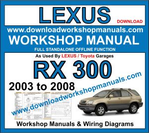 Lexus RX 300 Service Repair Workshop Manual